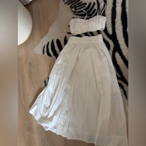 Abercrombie & Fitch White Top and Skirt Set